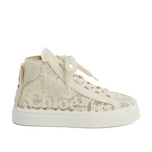 Chloé Lauren Logo Lace Sneakers